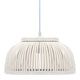 Vidaxx lampe suspendue semi-circulaire 40 w e27 34x14,5 cm bambou