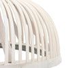 Vidaxx lampe suspendue semi-circulaire 40 w e27 34x14,5 cm bambou