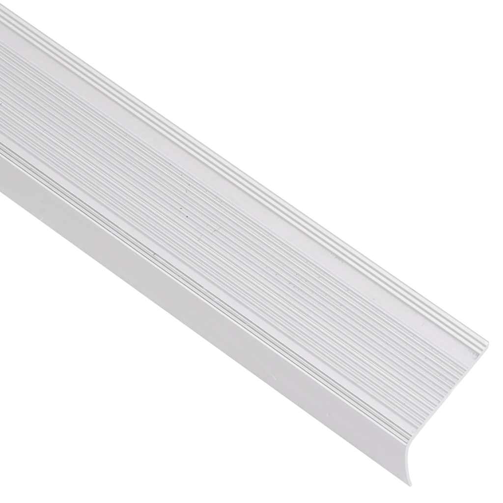 Vidaxl nez de marche en forme de L 5 pcs 100 cm aluminium argenté