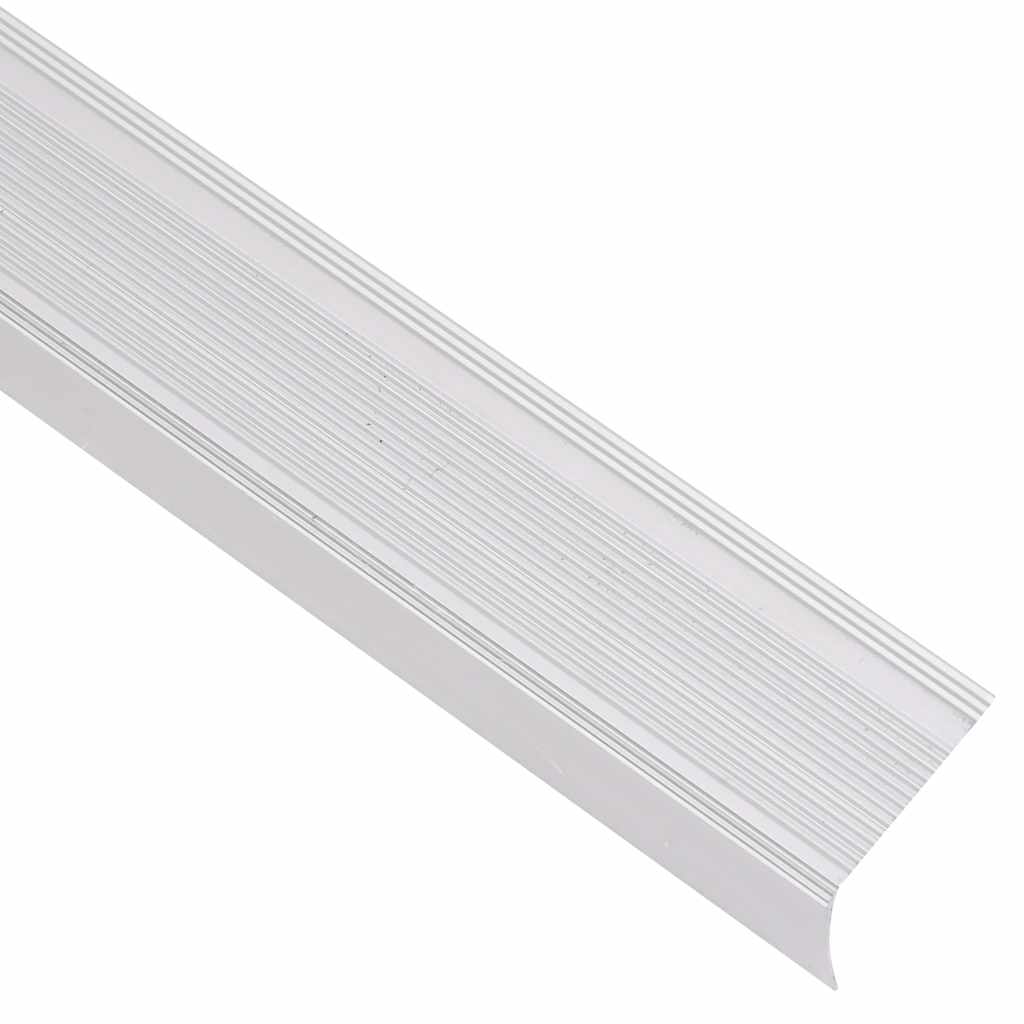 Vidaxl nez de marche en forme de L 5 pcs 100 cm aluminium argenté