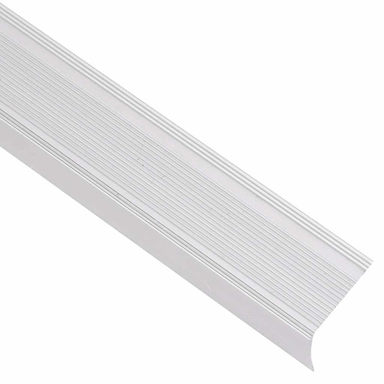 Vidaxl nez de marche en forme de L 5 pcs 100 cm aluminium argenté