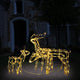 Vidaxl 3 parties Éclairage de Noël Rendieren 229 LEDS
