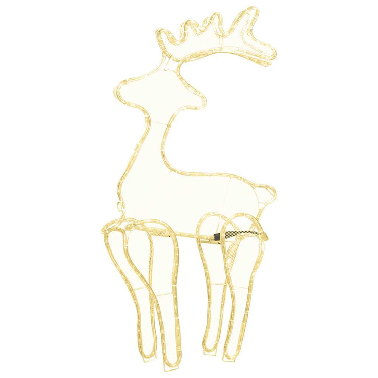 Vidaxl Christmas Decorations Reindeer avec Mesh 306 LEDS 60X24X89 CM