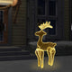 Vidaxl Christmas Decorations Reindeer avec Mesh 306 LEDS 60X24X89 CM