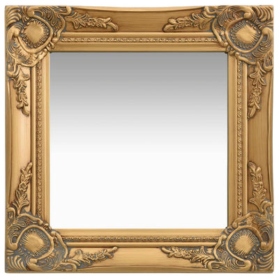 Vidaxl Miroir Miroir Baroque Style 40x40 cm Gold coloré