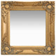 Vidaxl Miroir Miroir Baroque Style 40x40 cm Gold coloré
