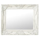 Miroir mural Vidaxl Style baroque 50x40 cm blanc
