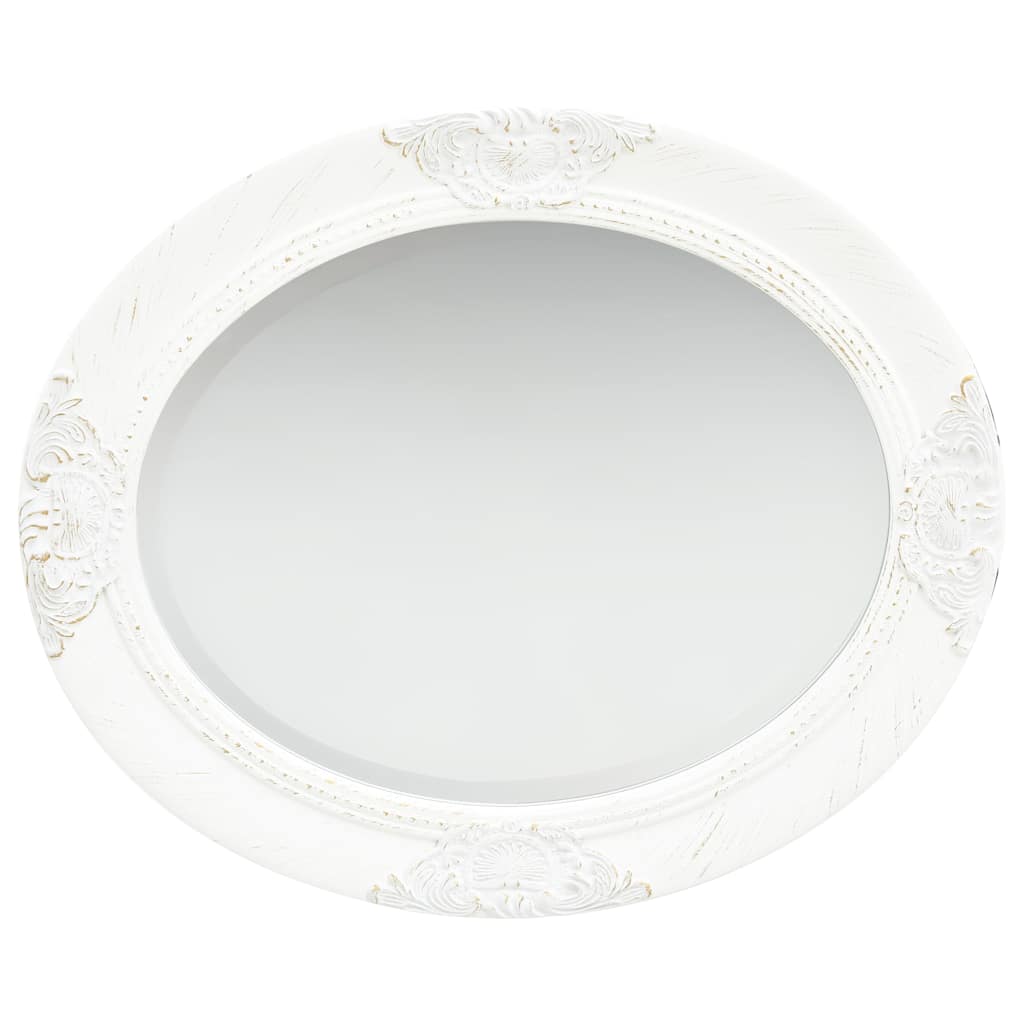Miroir mural Vidaxl Style baroque 50x60 cm blanc