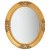 Miroir mural vidaxl style baroque 50x60 cm coloré en or