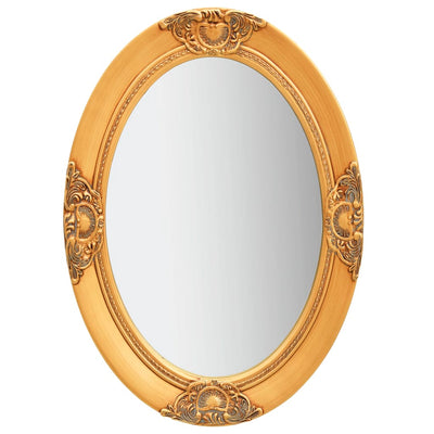 Miroir mural vidaxl Style baroque 50x70 cm coloré en or