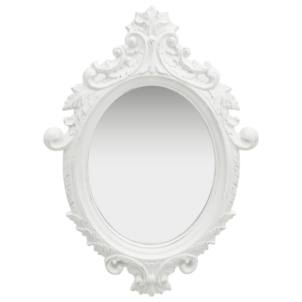 Vidaxl Wall Mirror Castle Style 56x76 cm blanc