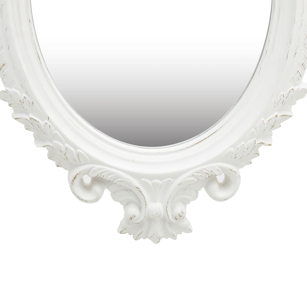 Vidaxl Wall Mirror Castle Style 56x76 cm blanc
