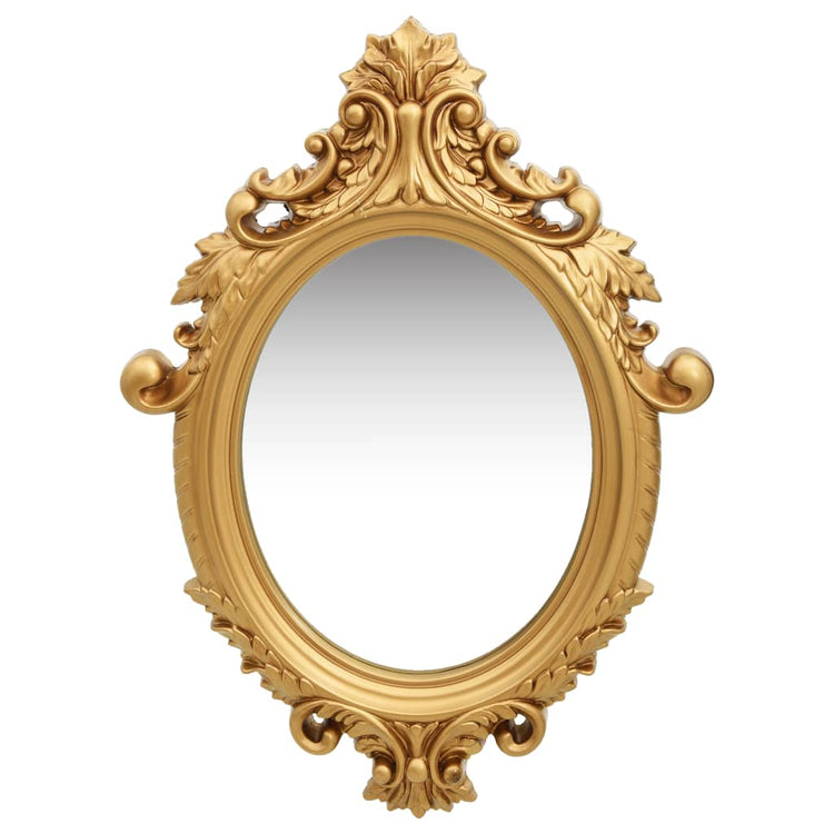 Vidaxl Wall Mirror Castle Style 56x76 cm Gold coloré