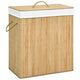 Panier de blanchisserie Vidaxl avec 2 compartiments 100 L BAMBOO