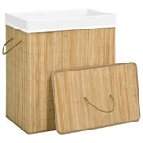 Panier de blanchisserie Vidaxl avec 2 compartiments 100 L BAMBOO - afbeelding 3