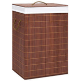 Panier à laverie Vidaxl avec 2 compartiments 72 L BAMBO BROND - afbeelding 1