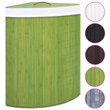 Vidaxl hoekwasmand 60 l vert bambou - afbeelding 2