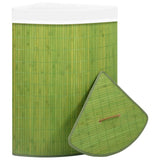 Vidaxl hoekwasmand 60 l vert bambou - afbeelding 3