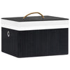 Boîtes de stockage vidaxl 4 pc Bamboo noir