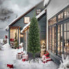 Vidaxx sapin de Noël artificiel avec standard étroit 240 cm PVC vert