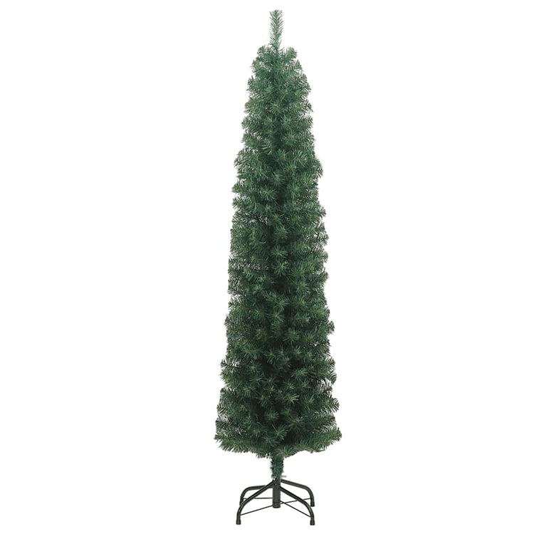 Vidaxx sapin de Noël artificiel avec standard étroit 240 cm PVC vert