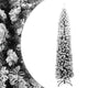 Vidaxl kunstkerstboom avec neige étroite 240 cm en PVC vert