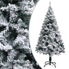 Vidaxl kunstkerstboom avec neige de 150 cm vert