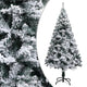 Vidaxl kunstkerstboom avec neige de 150 cm vert