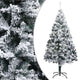 Vidaxl kunstkerstboom avec neige 180 cm vert