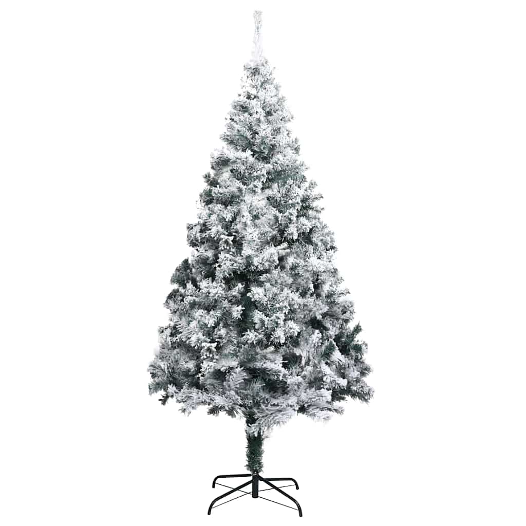Vidaxl kunstkerstboom avec neige 180 cm vert