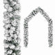 Vidaxl Garland de Noël avec neige 5 m PVC vert