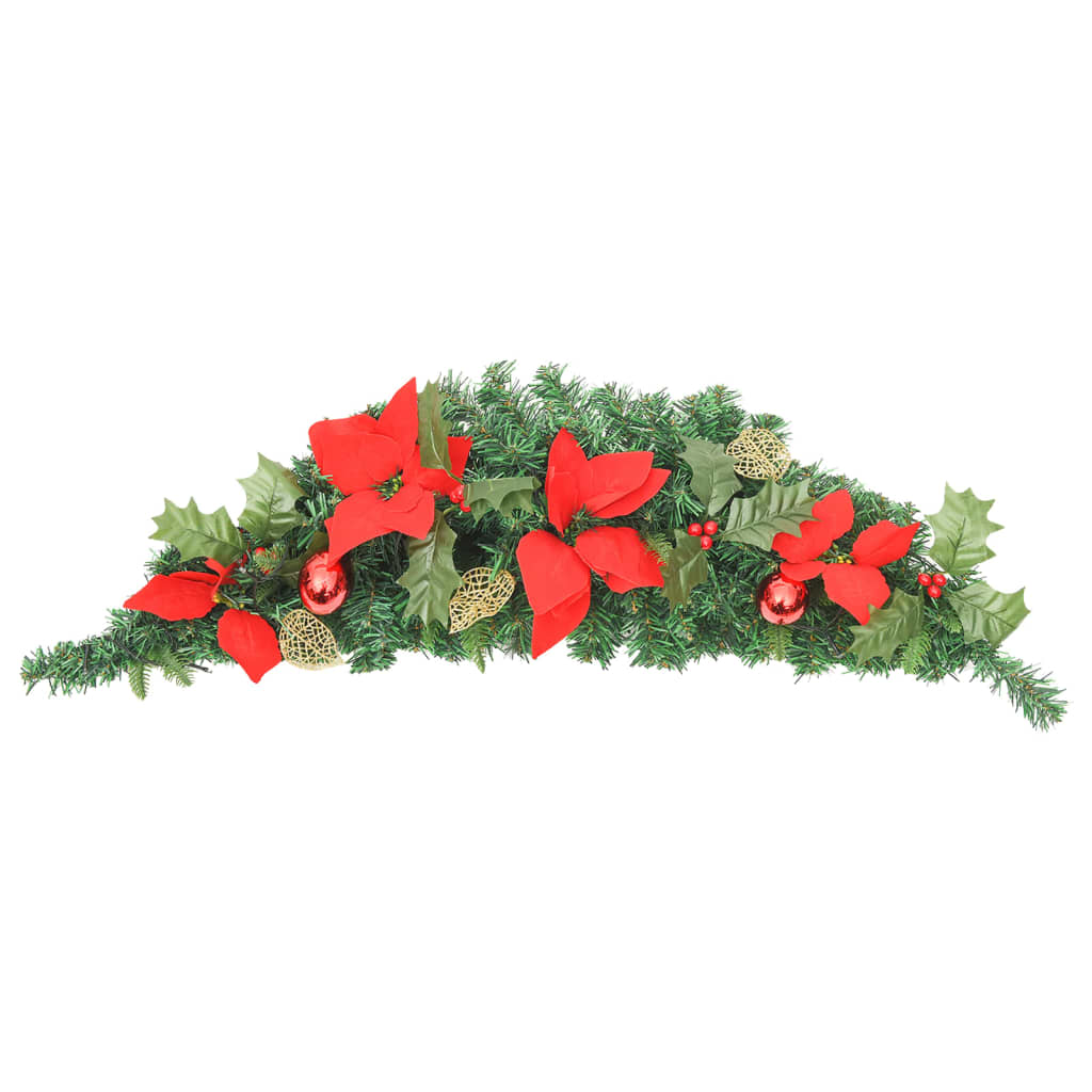 Arc de Noël Vidaxl avec lumières LED 90 cm en PVC vert
