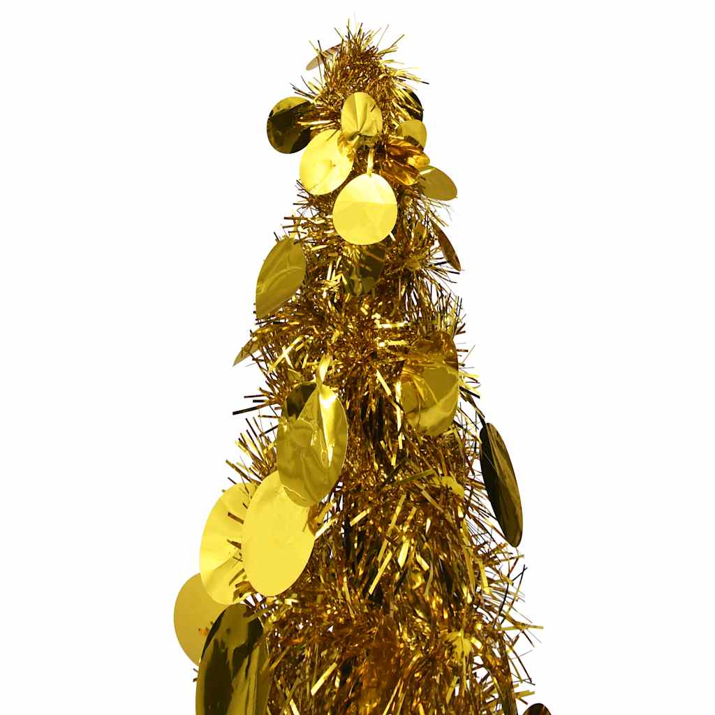 Vidaxl Kunstkerstboom pop-up 120 cm Pet Gold colored