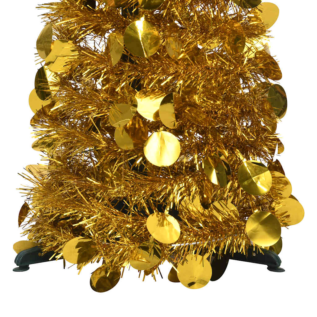 Vidaxl Kunstkerstboom pop-up 120 cm Pet Gold colored