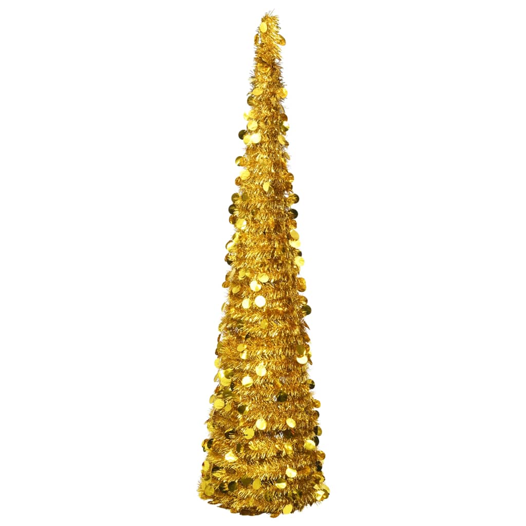 Vidaxl Kunstkerstboom pop-up 180 cm Pet Gold colored