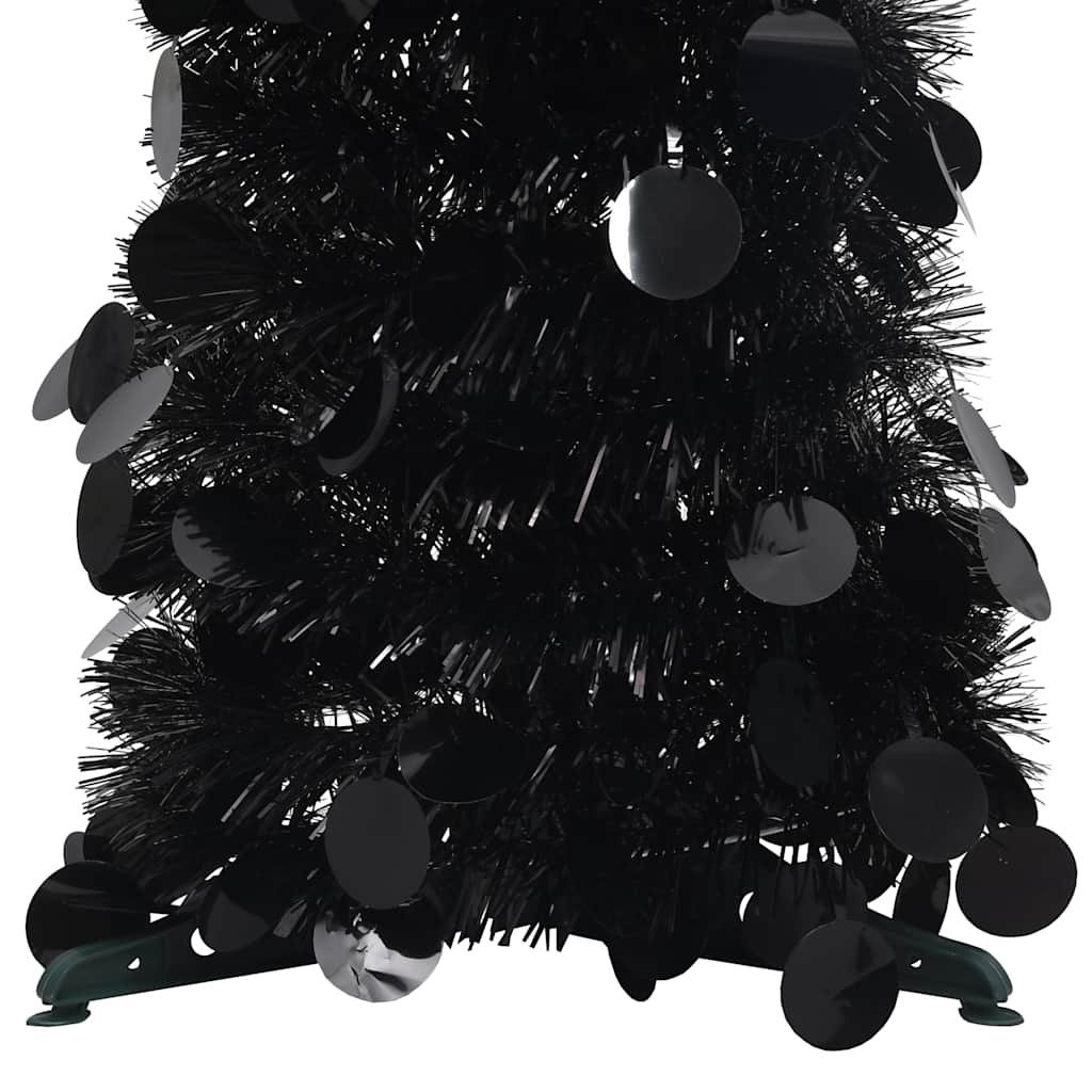 Vidaxl kunstkerstboom pop-up 120 cm pap noir