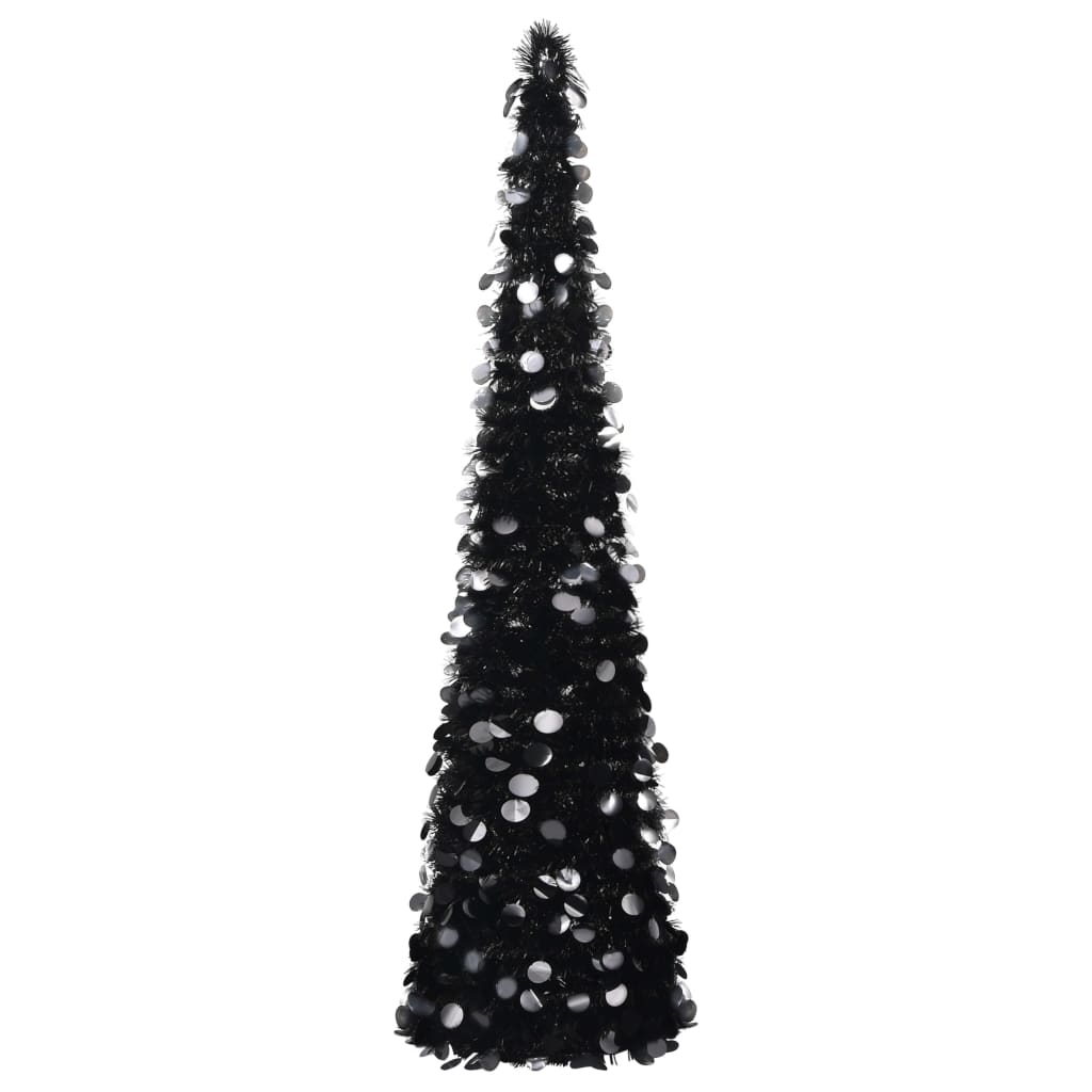 Vidaxl kunstkerstboom pop-up 150 cm pap noir