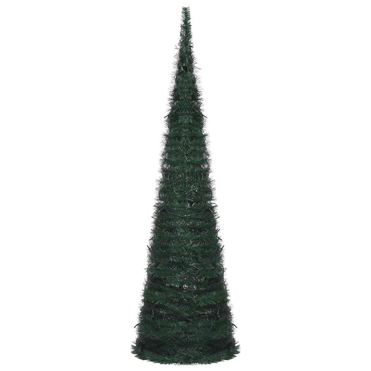 VidaXL Sapin de Noël avec guirlande lumineuse LED vert 150 x 150 cm PVC