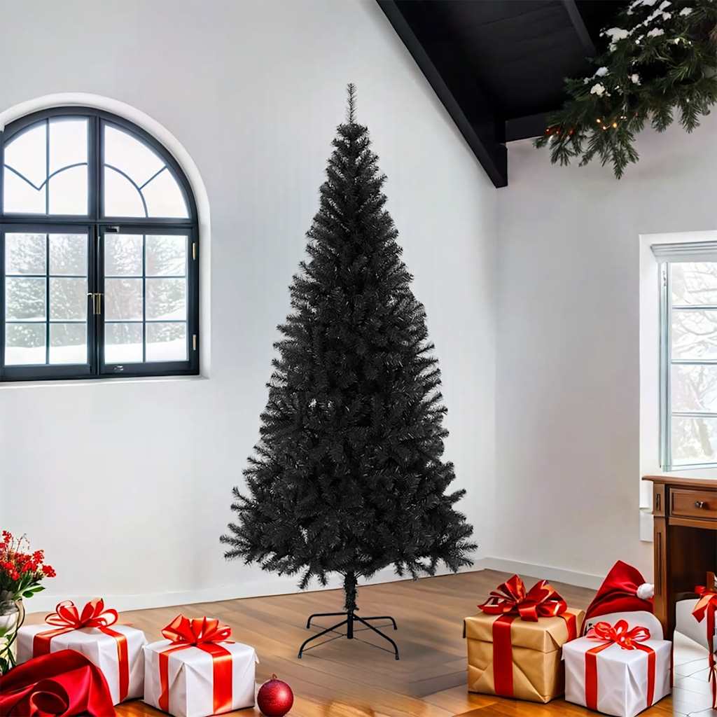 Vidaxl kunstkerstboom avec 180 cm standard noir