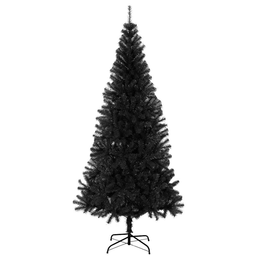 Vidaxl kunstkerstboom avec noire de PVC standard de 210 cm