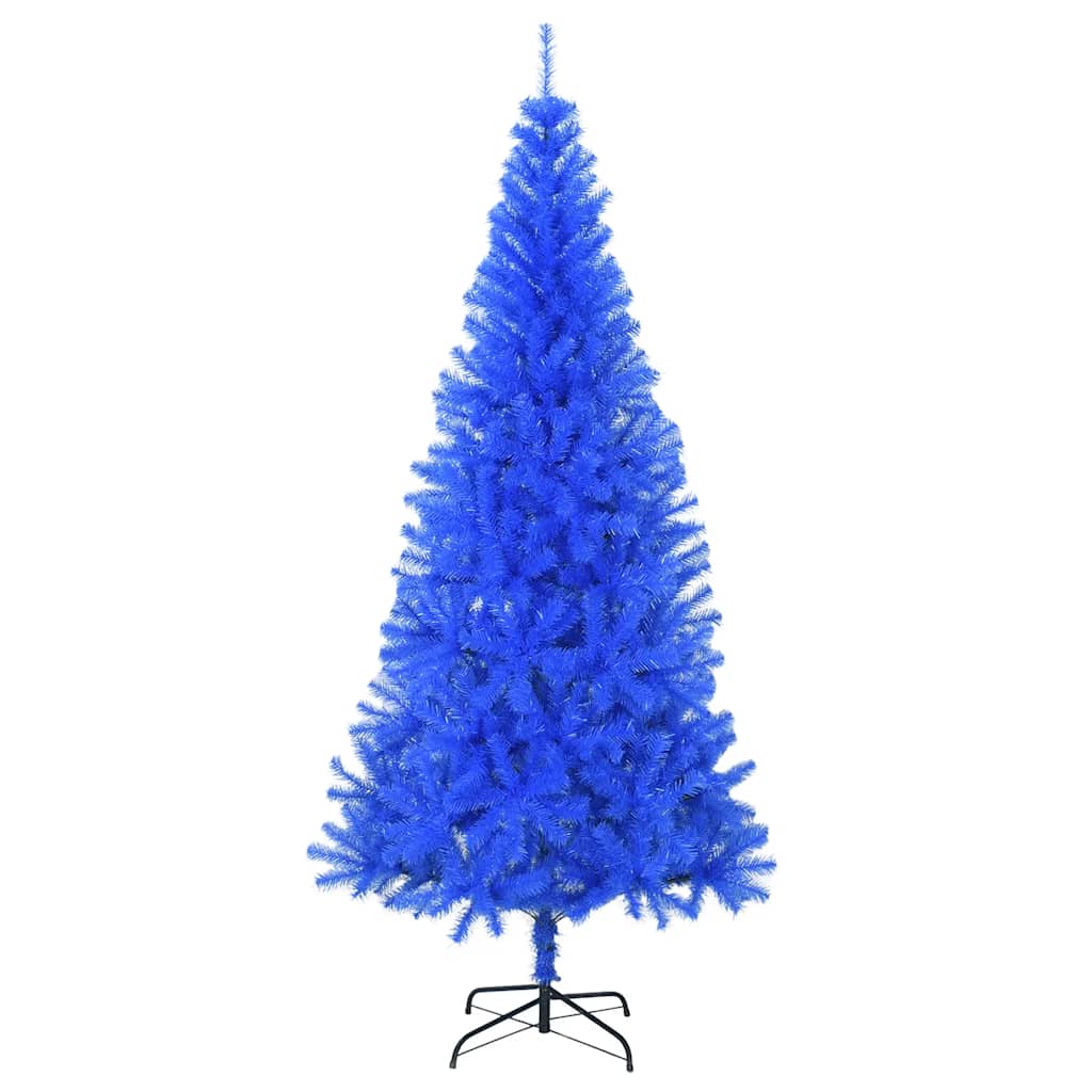 Vidaxl kunstkerstboom avec un bleu PVC standard de 210 cm