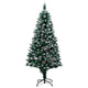 Vidaxl Kunstkerstboom avec des pignons et une neige blanche 180 cm