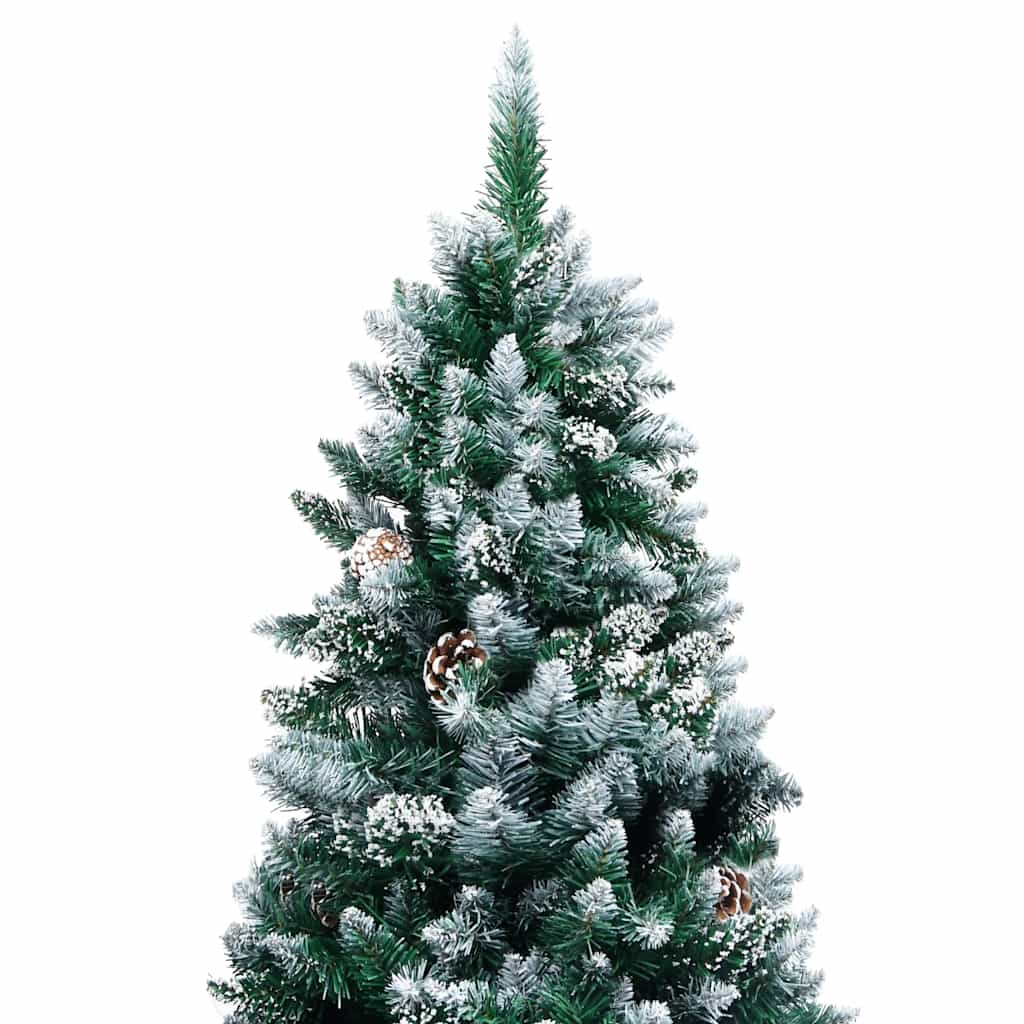 Vidaxx sapin de Noël artificiel avec pommes de pin et neige blanche 240 cm