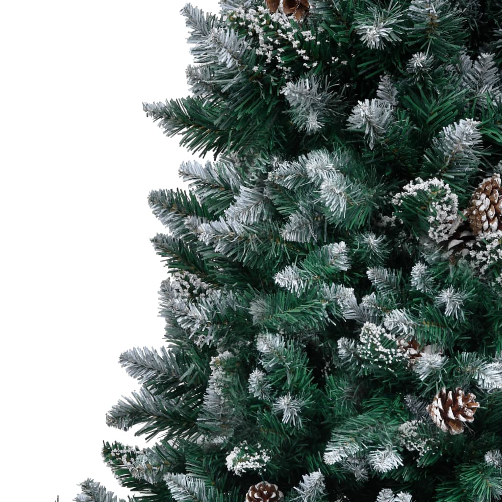 Vidaxx sapin de Noël artificiel avec pommes de pin et neige blanche 240 cm