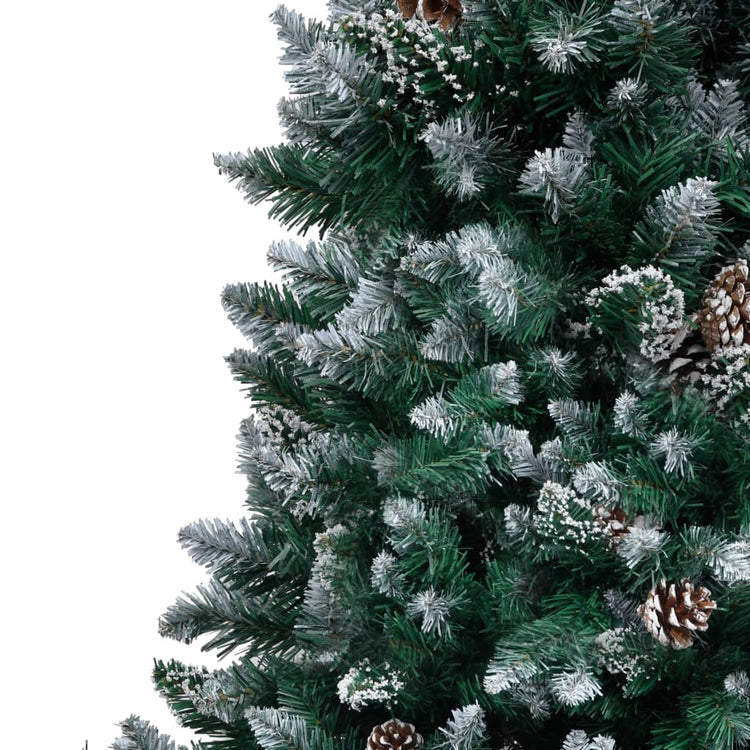 Vidaxx sapin de Noël artificiel avec pommes de pin et neige blanche 240 cm