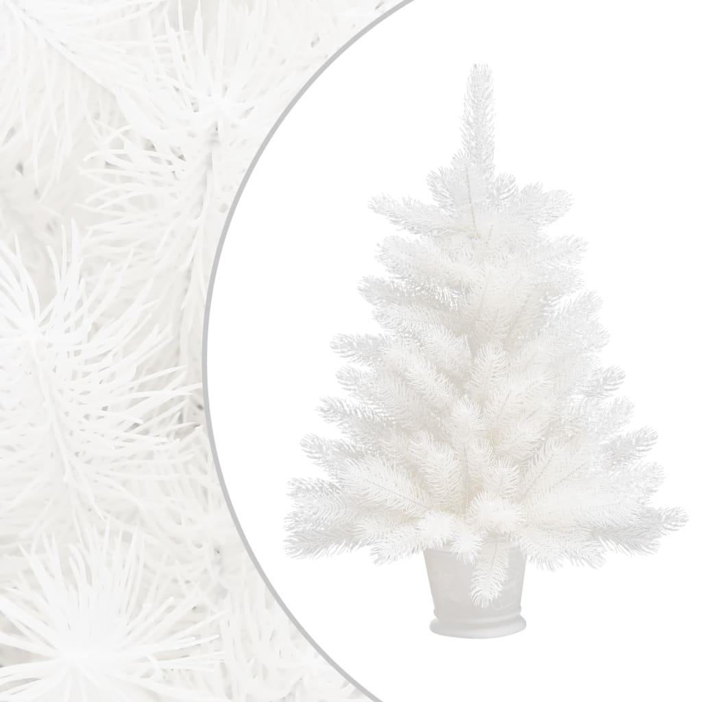 Vidaxl kunstkerstboom avec des aiguilles réalistes 65 cm blancs