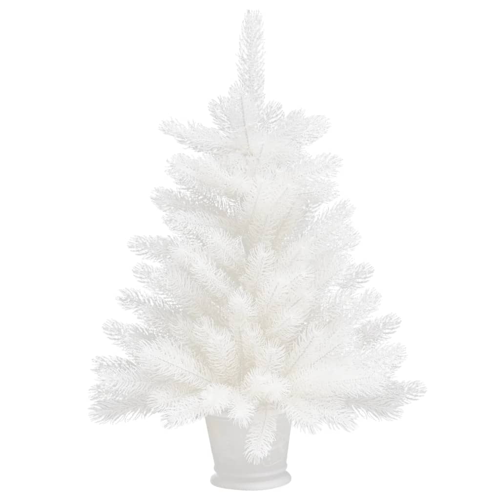 Vidaxl kunstkerstboom avec des aiguilles réalistes 65 cm blancs