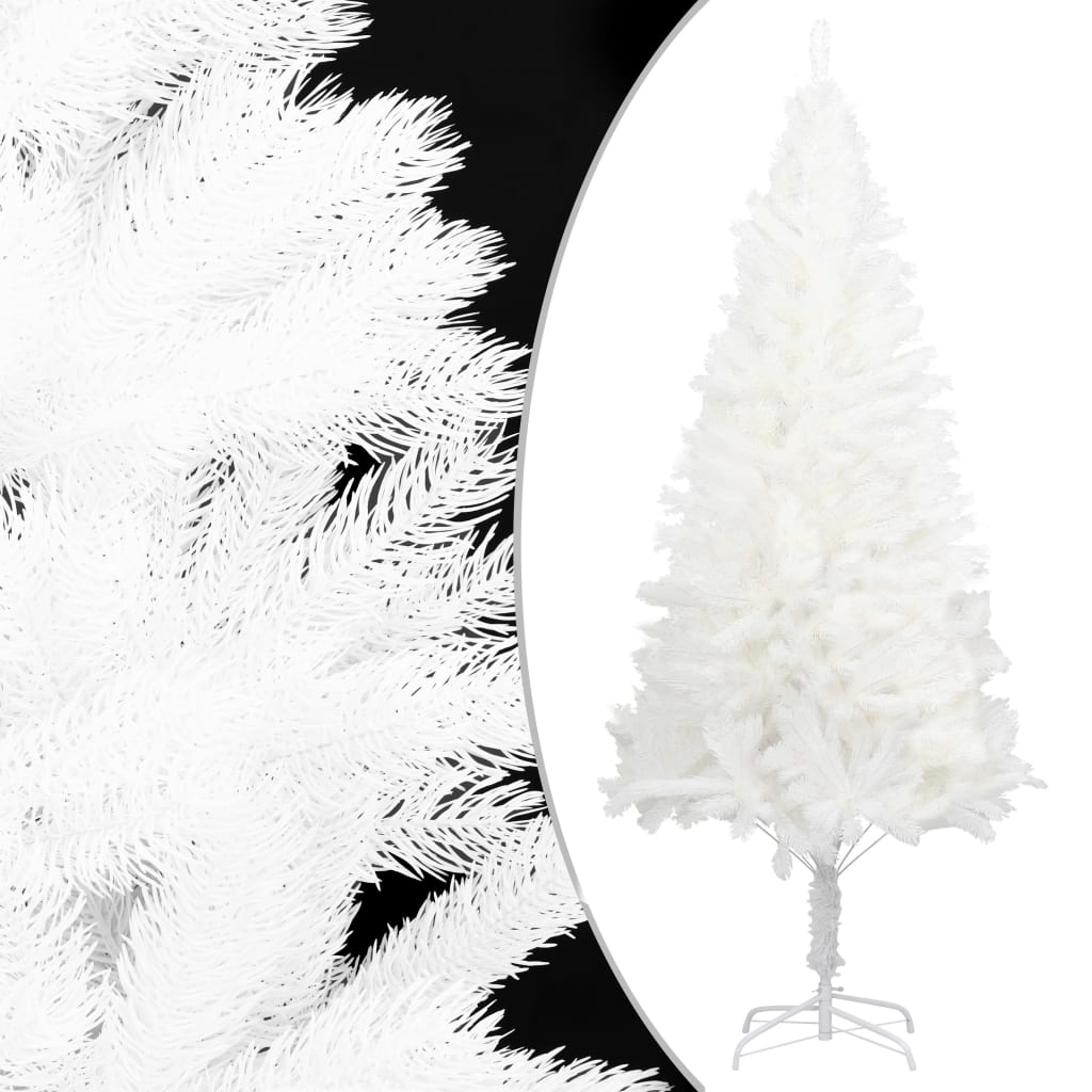 Vidaxl kunstkerstboom avec des aiguilles réalistes 180 cm blancs