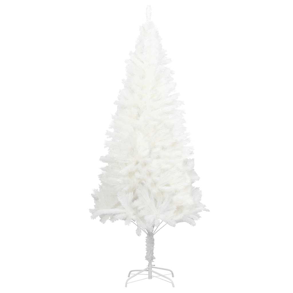 Vidaxl kunstkerstboom avec des aiguilles réalistes 210 cm blancs