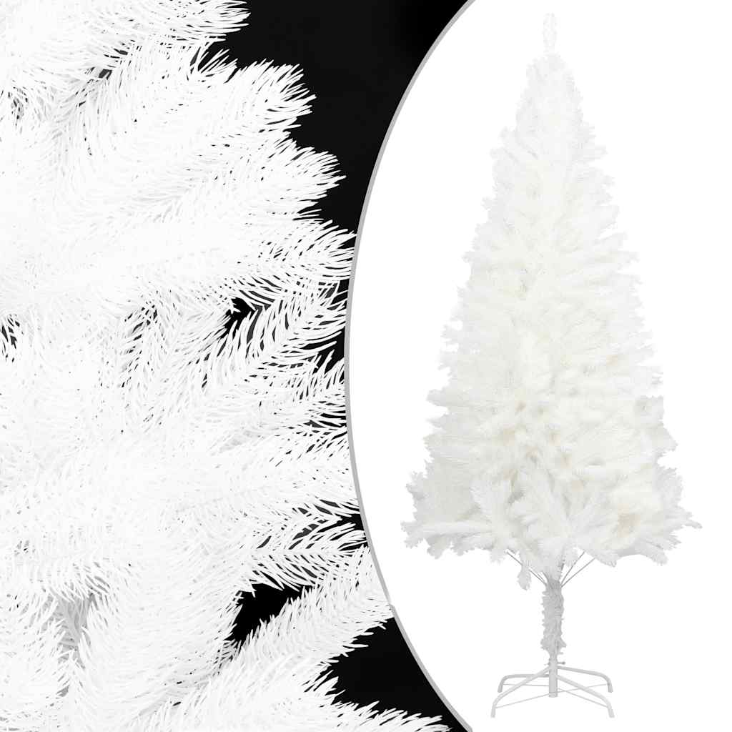 Vidaxl kunstkerstboom avec des aiguilles réalistes 240 cm blancs